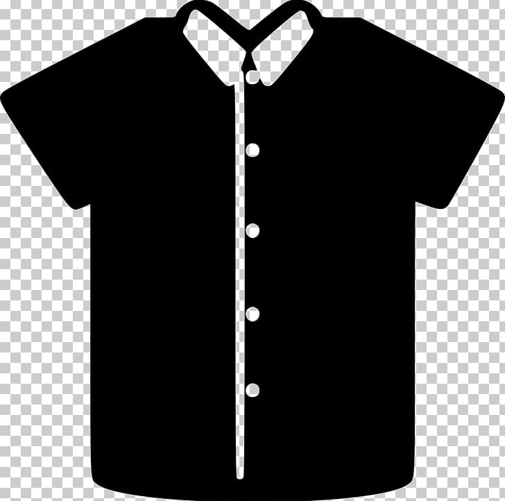 T-shirt Computer Icons Collar Dress Shirt PNG, Clipart, Black, Button, Clothing, Collar, Computer Icons Free PNG Download