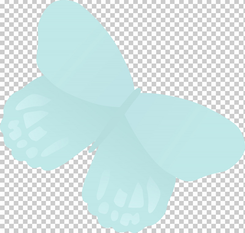 Turquoise Butterfly Wing Petal Moths And Butterflies PNG, Clipart, Butterfly, Cartoon, Moths And Butterflies, Paint, Petal Free PNG Download