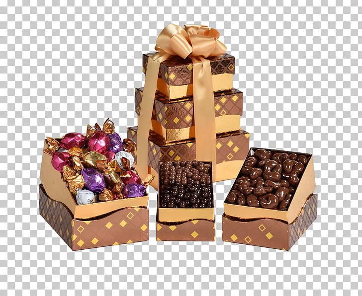 Fudge Food Gift Baskets Chocolate Truffle Praline PNG, Clipart, Almond Roca, Basket, Bonbon, Box, Chocolate Free PNG Download