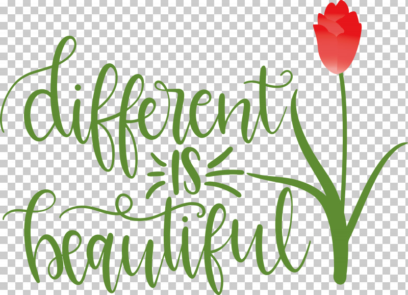 Different Is Beautiful Womens Day PNG, Clipart, Cut Flowers, Floral Design, Flower, Green, Line Free PNG Download