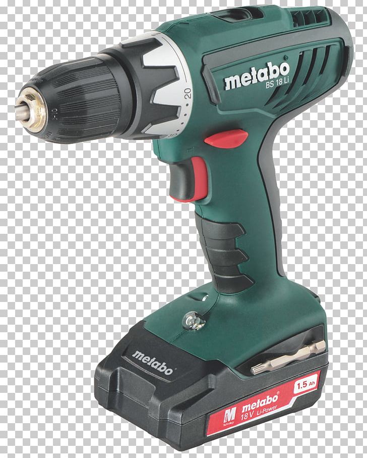 Screw Gun Metabo BS 18 Cordless Drill 18 V 1.3 Ah Li-ion Incl. Spare Battery Augers PNG, Clipart, Augers, Cordless, Drill, Hammer Drill, Hardware Free PNG Download