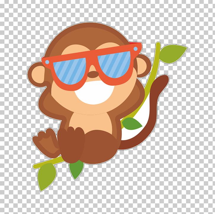 Sunglasses Monkey Infant Goggles PNG, Clipart, Cartoon, Computer Wallpaper, Drawing, Eyewear, Fictional Character Free PNG Download