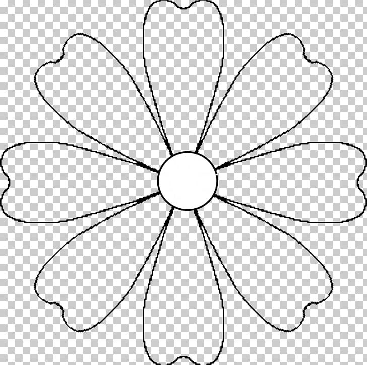 Flower Template Paper Pattern PNG, Clipart, Angle, Area, Black And White, Circle, Clip Art Free PNG Download