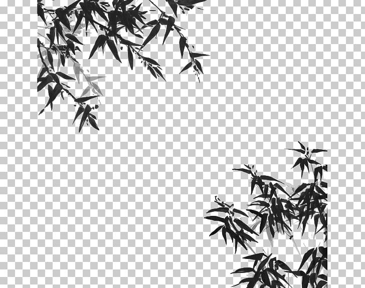 Japanese Painting Ink Wash Painting Drawing PNG, Clipart, Branch, Chinese Style, Happy Birthday Vector Images, Leaf, Monochrome Free PNG Download