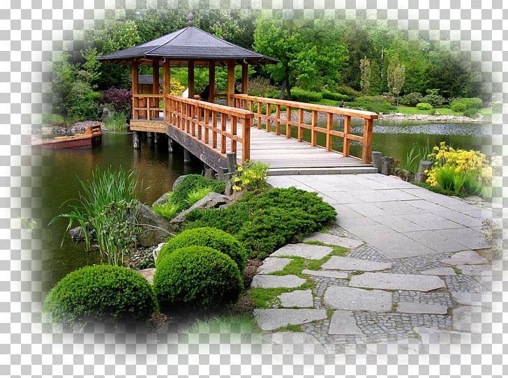 Landscape Bridges Japanese Garden Landscaping PNG, Clipart, Art, Back Garden, Backyard, Bridges, Building Free PNG Download