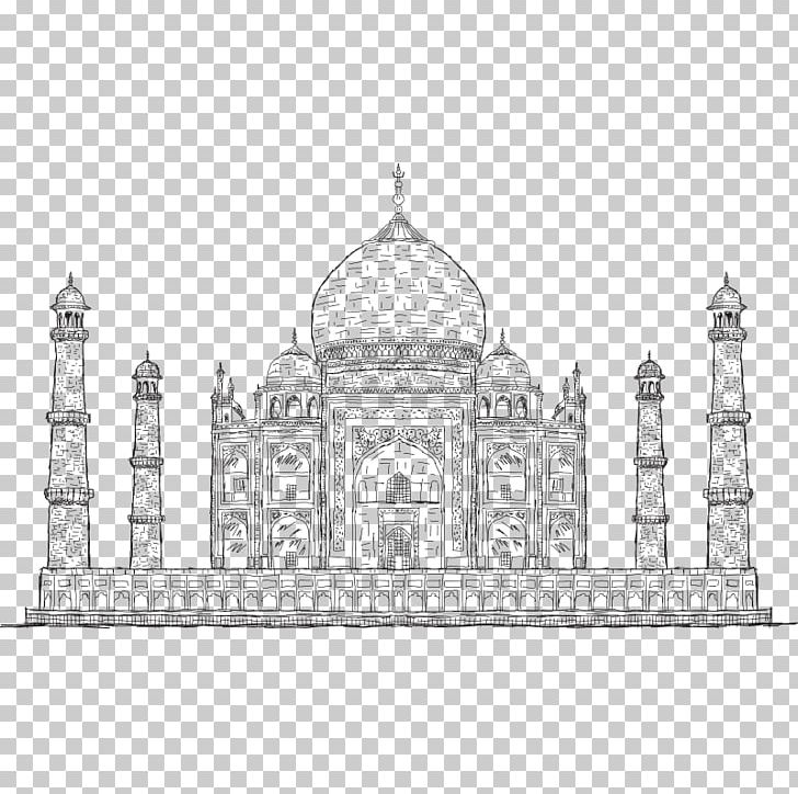 Taj Mahal Drawing Tourist Attraction Sketch PNG, Clipart, Abstract Lines, Agra, Arch, Building, Draft Free PNG Download