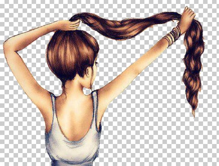 Drawing Long Hair Woman Hairstyle PNG, Clipart, Arm, Art, Back, Bangs,  Braid Free PNG Download