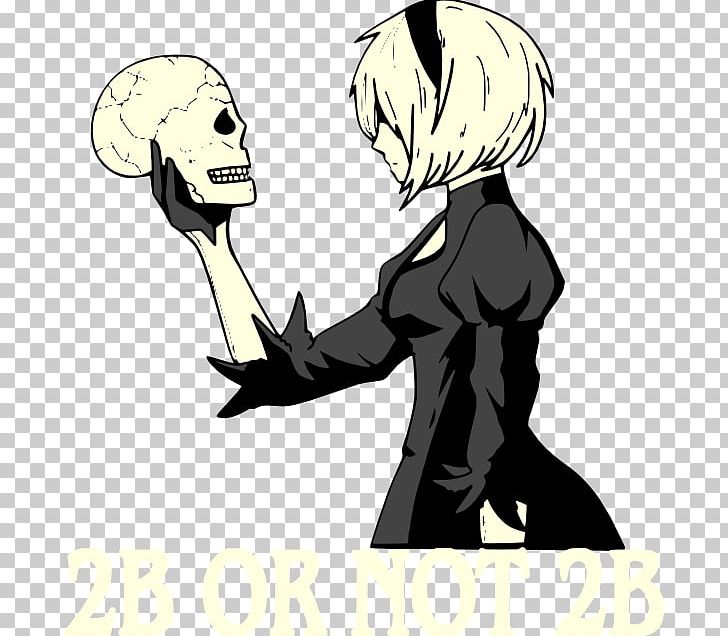 T-shirt Crew Neck Nier: Automata Hoodie PNG, Clipart, Arm, Black, Cartoon, Clothing, Computer Wallpaper Free PNG Download