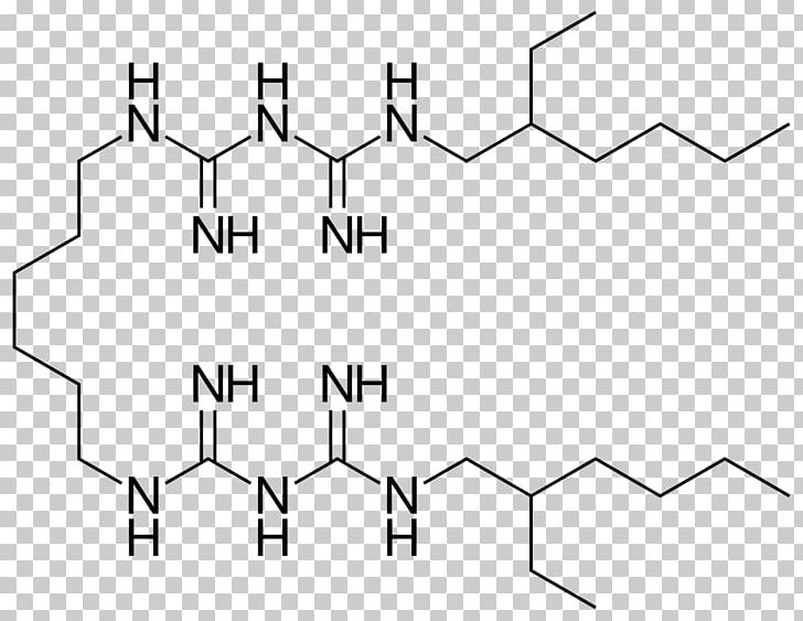 Biguanide Alexidine Antimicrobial Active Ingredient Chemical Synthesis PNG, Clipart, Angle, Antimicrobial, Area, Biguanide, Black And White Free PNG Download