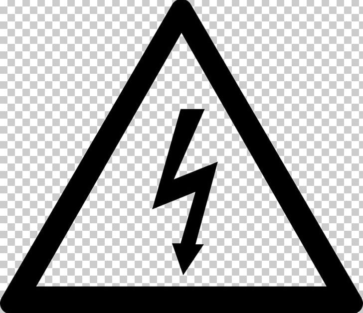 Electrical Injury Hazard Symbol Safety PNG, Clipart, Angle, Area, Battery, Black And White, Brand Free PNG Download