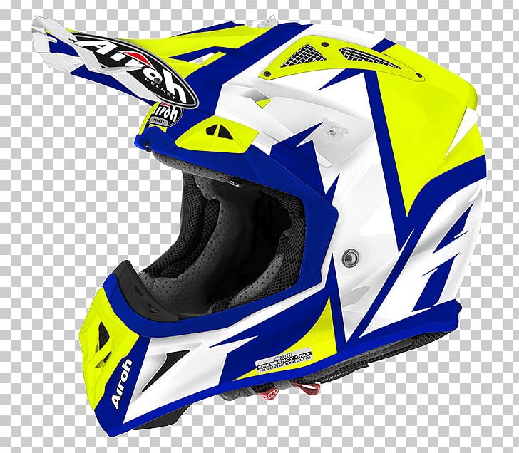 Motorcycle Helmets AIROH Motocross Off-roading PNG, Clipart, Blue, Electric Blue, Enduro Motorcycle, Motorcycle, Motorcycle Accessories Free PNG Download