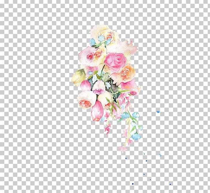 Beach Rose Pink Watercolor Painting Illustration PNG, Clipart, Color, Creative Work, Cut Flowers, Decorative, Decorative Material Free PNG Download