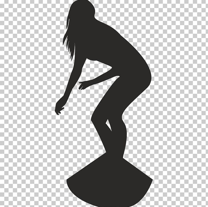 Surfing Silhouette Surf Session Sunscreen PNG, Clipart, Arm, Balance, Black, Black And White, Female Free PNG Download