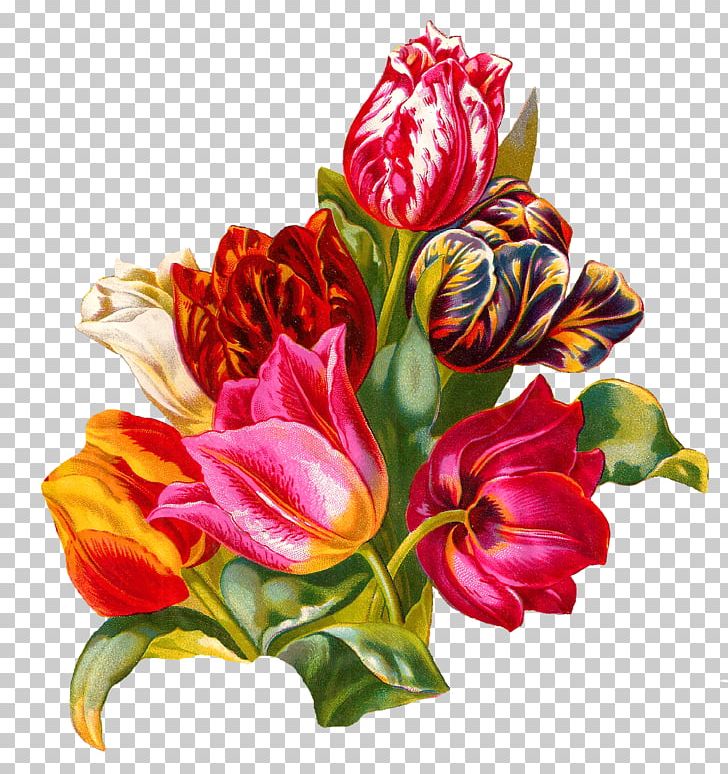 Flower Bouquet Tulip Floristry Cut Flowers PNG, Clipart, Antique, Art, Botanical, Cut Flowers, Floral Design Free PNG Download