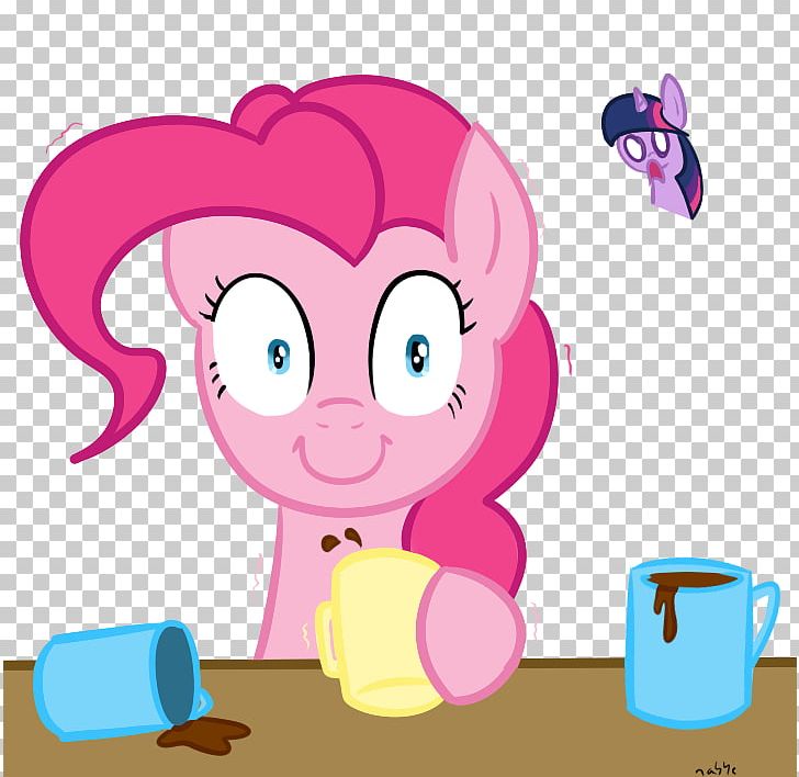 Pinkie Pie Coffee Rarity Twilight Sparkle Applejack PNG, Clipart, Art, Axn, Cafe, Cartoon, Coffee Free PNG Download