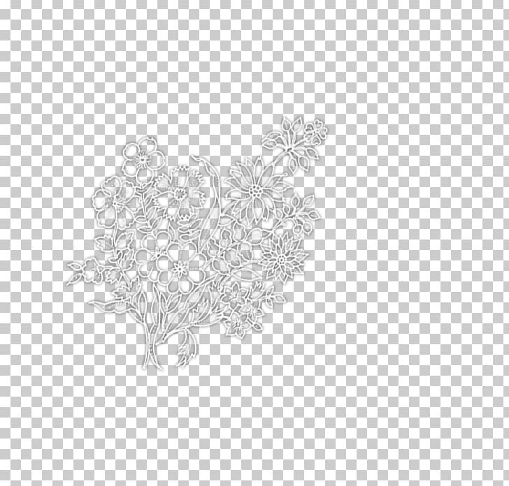 White Drawing /m/02csf Pattern PNG, Clipart, Black And White, Branch, Branching, Drawing, Flower Free PNG Download