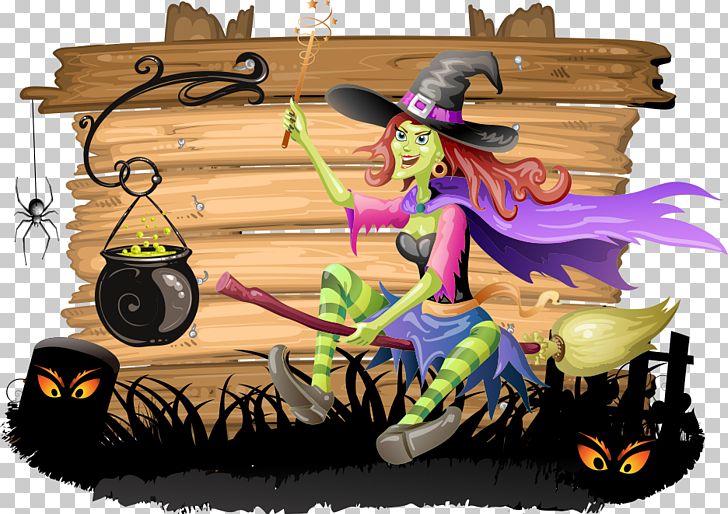 Halloween Witch Jack-o'-lantern PNG, Clipart, Board, Cartoon, Creative Halloween, Decorative Patterns, Drawing Free PNG Download