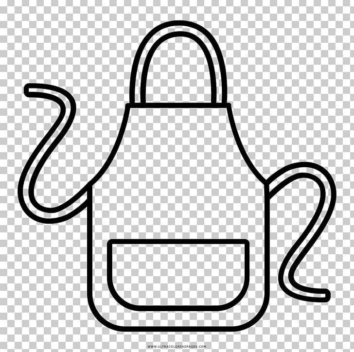 Apron Drawing Coloring Book Kitchen PNG, Clipart, Apron, Area, Artwork, Black And White, Color Free PNG Download
