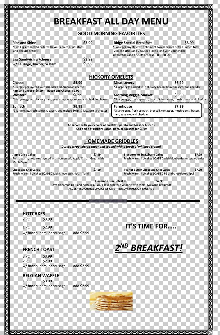 Chambersburg Breakfast Menu Restaurant Lunch PNG, Clipart, Area, Breakfast, Chambersburg, Dinner, Document Free PNG Download