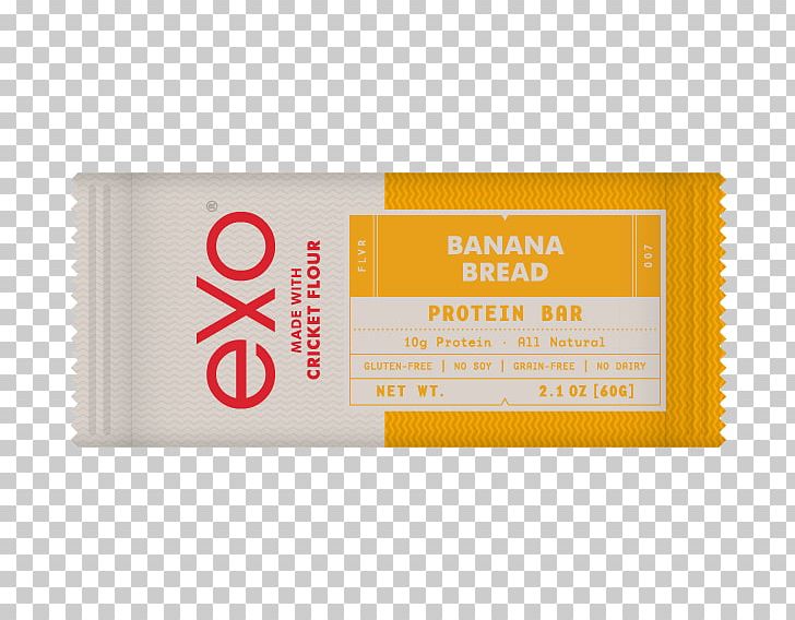 Exo Inc Protein Bar Cricket Flour Energy Bar PNG, Clipart, Banana, Banana Bread, Bodybuilding Supplement, Brand, Cricket Free PNG Download