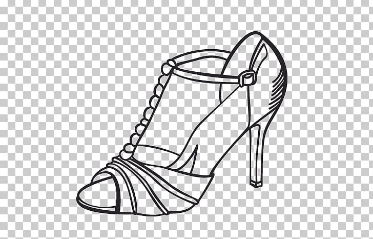Drawing High-heeled Shoe Coloring Book PNG, Clipart, Area, Art, Black, Black And White, Boot Free PNG Download