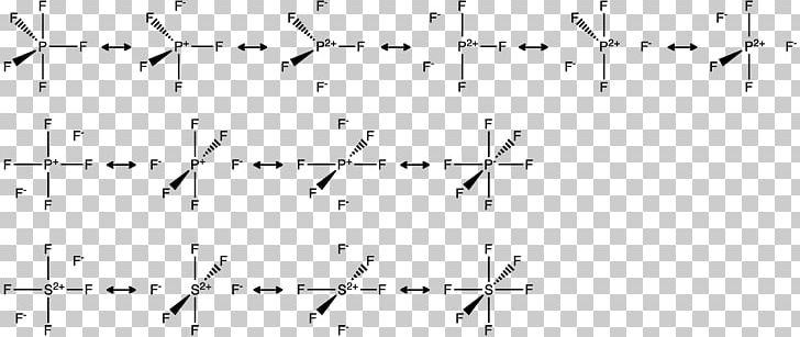 Lewis Structure Sulfur Hexafluoride Resonance Phosphorus Pentafluoride Hypervalent Molecule PNG, Clipart, Angle, Area, Chemistry, Miscellaneous, Monochrome Free PNG Download