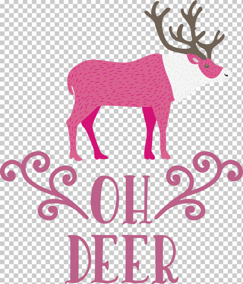 OH Deer Rudolph Christmas PNG, Clipart, Antler, Cartoon Reindeer, Christmas, Christmas Day, Deer Free PNG Download