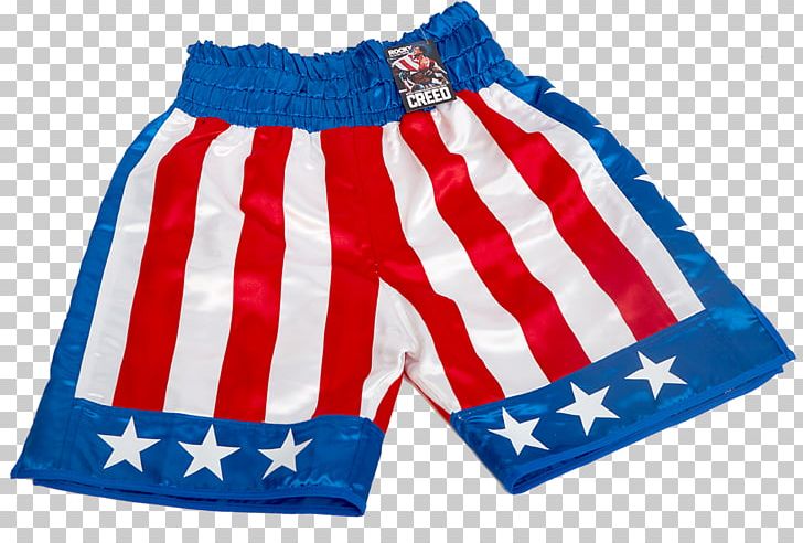 Rocky Balboa Apollo Creed Trunks Clubber Lang PNG, Clipart, Active Shorts, Apollo Creed, Baby Toddler Clothing, Blue, Boxer Shorts Free PNG Download