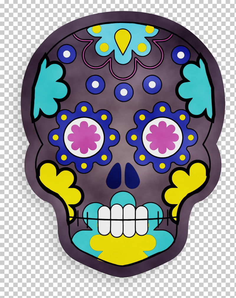Purple Pattern PNG, Clipart, Mexico, Paint, Purple, Skull, Watercolor Free PNG Download