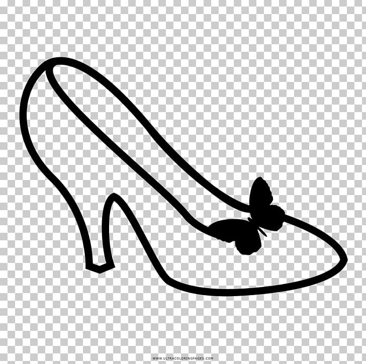 High-heeled Shoe Drawing Coloring Book Black And White PNG, Clipart, Absatz, Area, Black, Black And White, Color Free PNG Download