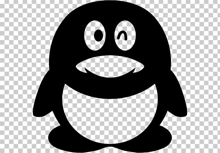 Tencent QQ Computer Icons PNG, Clipart, Artwork, Beak, Bird, Black And White, Chn Free PNG Download