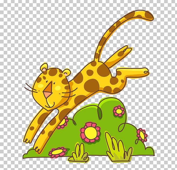 Giraffe Leopard Sticker Wall Decal PNG, Clipart, Amphibian, Animal, Animal Figure, Animals, Cartoon Free PNG Download