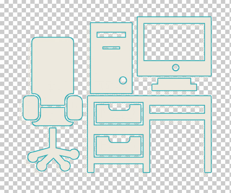 Studio Desk With Table Chair Computer Tower And Monitor Icon Desk Icon House Things Icon PNG, Clipart, Ahmedabad, Computer Icon, Consumer, Consumer Electronics, Customer Free PNG Download
