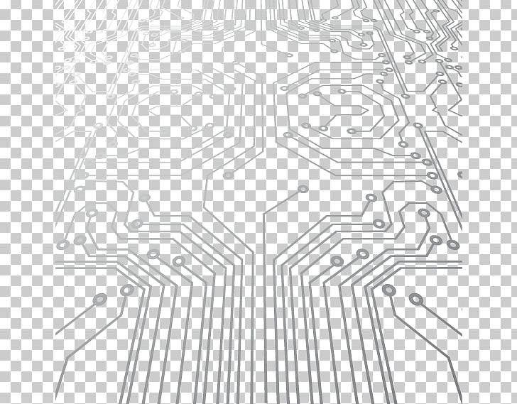 Printed Circuit Board Electronic Circuit PNG, Clipart, Angle, Area, Black And White, Cdr, Digital Free PNG Download