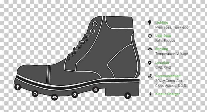 Clothing Shoe Boot Battery Charger Wearable Technology PNG, Clipart, Architectural Engineering, Area, Battery Charger, Black, Boot Free PNG Download