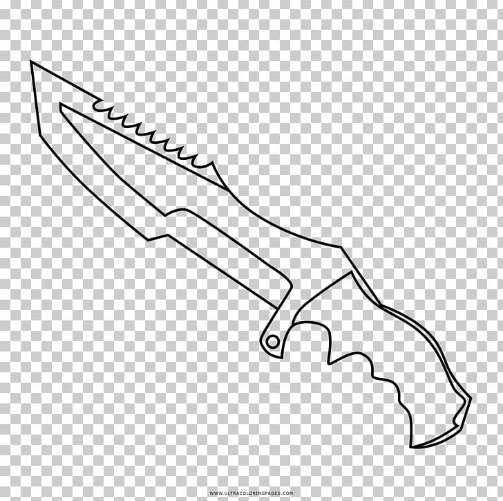 Counter-Strike: Global Offensive Combat Knife Weapon Coloring Book PNG, Clipart, Angle, Area, Artwork, Black And White, Chefs Knife Free PNG Download