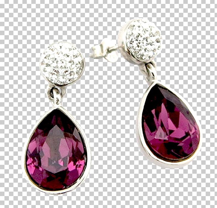 Earring Ruby Silver Jewellery Swarovski AG PNG, Clipart, Bead, Body Jewellery, Body Jewelry, Crystal, Earring Free PNG Download