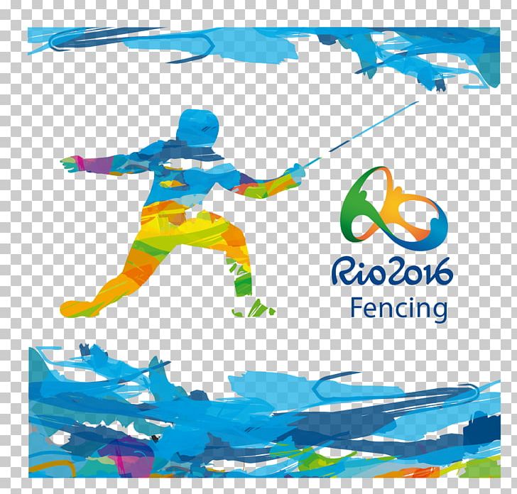 2016 Summer Olympics Rio De Janeiro Fencing Olympic Symbols Sport PNG, Clipart, 2016 Summer Olympics, Area, Art, Board Game, Brand Free PNG Download