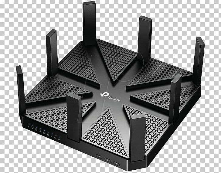 Wireless Router TP-LINK Archer C5400 IEEE 802.11ac PNG, Clipart, Angle, Automotive Exterior, Black And White, Gigabit, Gigabit Ethernet Free PNG Download