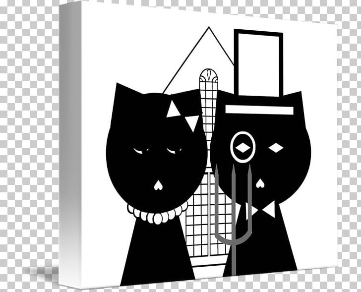 American Gothic Gothic Revival Architecture Cat Work Of Art PNG, Clipart, American Gothic, Animals, Architecture, Black, Black And White Free PNG Download