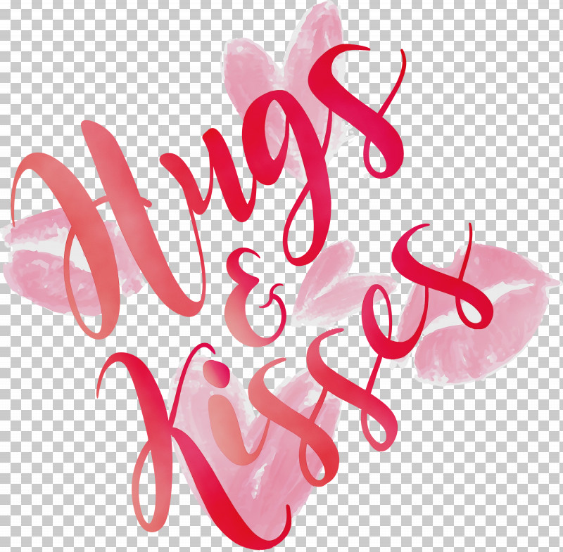 Pink Text Font Calligraphy PNG, Clipart, Calligraphy, Hugs And Kisses, Paint, Pink, Text Free PNG Download