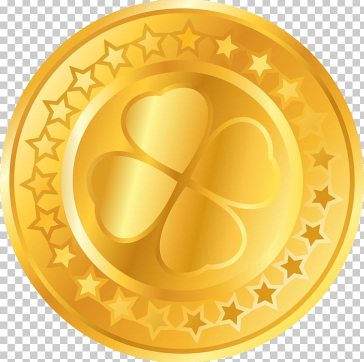 Gold Coin Four-leaf Clover PNG, Clipart, Circle, Clover, Coin, Coins, Desktop Wallpaper Free PNG Download