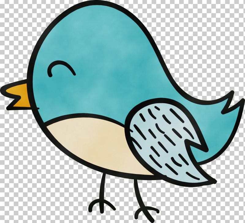 Beak Teal PNG, Clipart, Beak, Cartoon Bird, Cute Bird, Paint, Teal Free PNG Download