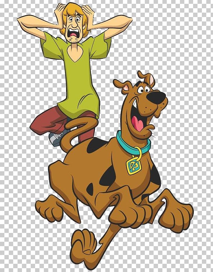 scooby doo scared running