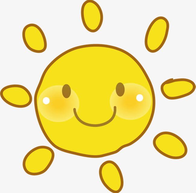 Hand Painted Yellow Smiley Sun PNG, Clipart, Advertising, Advertising Design, Cartoon, Design, Design Material Free PNG Download