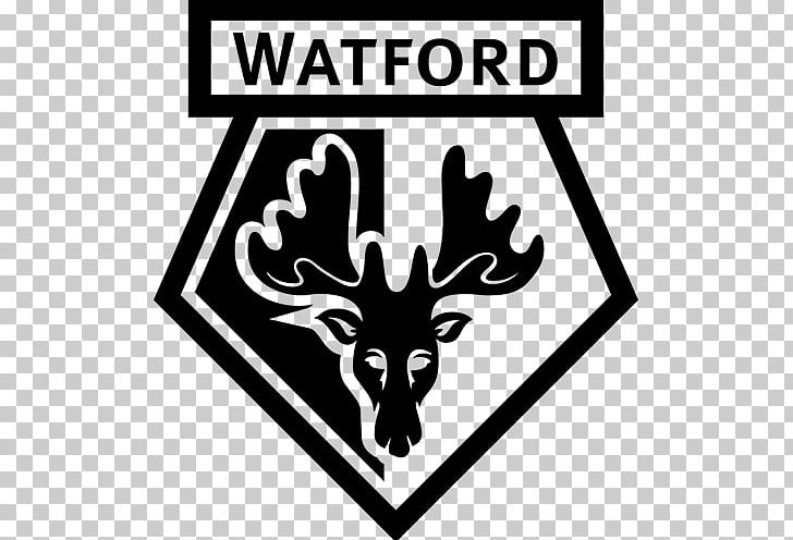 Watford F.C. 2017–18 Premier League Liverpool F.C. Manchester United F.C. Southampton F.C. PNG, Clipart, Antler, Artwork, Black, Black And White, Brand Free PNG Download