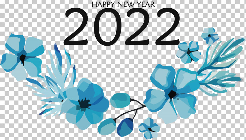 2022 Happy New Year 2022 New Year 2022 PNG, Clipart, Floral Design, Meter, Microsoft Azure, Turquoise Free PNG Download