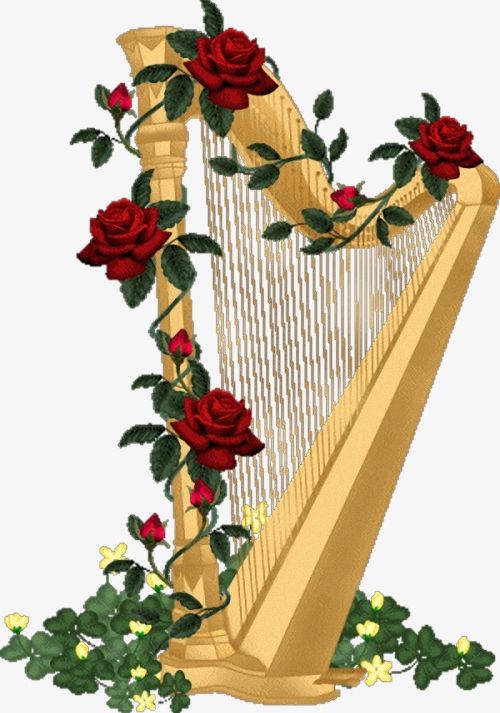 Musical Instruments PNG, Clipart, Flowers, Golden, Instruments, Instruments Clipart, Musical Free PNG Download