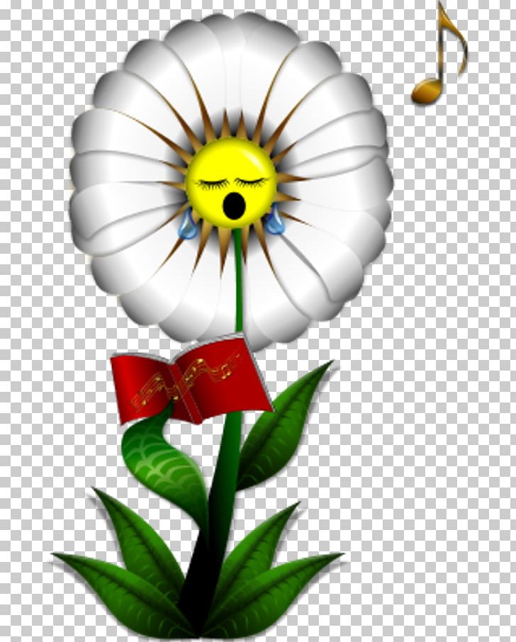 Flower Singing Common Daisy PNG, Clipart, Animation, Art, Black And White, Common Daisy, Computer Wallpaper Free PNG Download