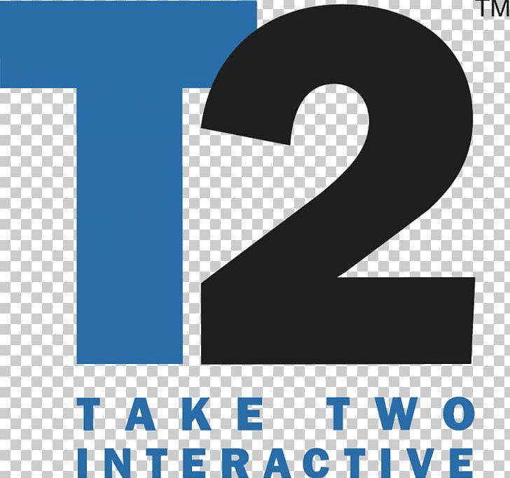 Logo Take-Two Interactive Video Games NASDAQ:TTWO PNG, Clipart, Angle, Area, Blue, Brand, Company Free PNG Download